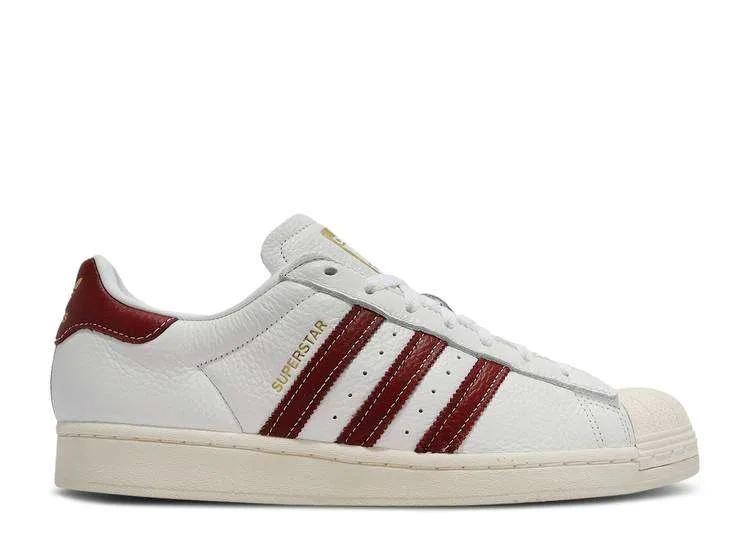 ADIDAS SUPERSTAR 'WHITE COLLEGIATE BURGUNDY'
