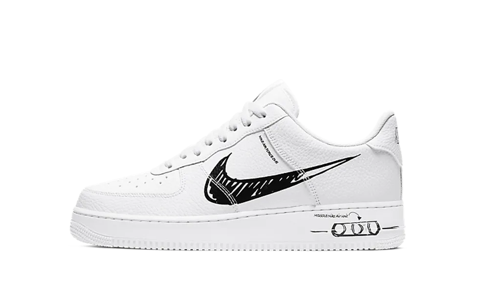 AF1 White Black
