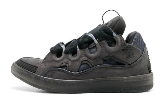 Curb lace-up sneakers Grey - Imagen 2