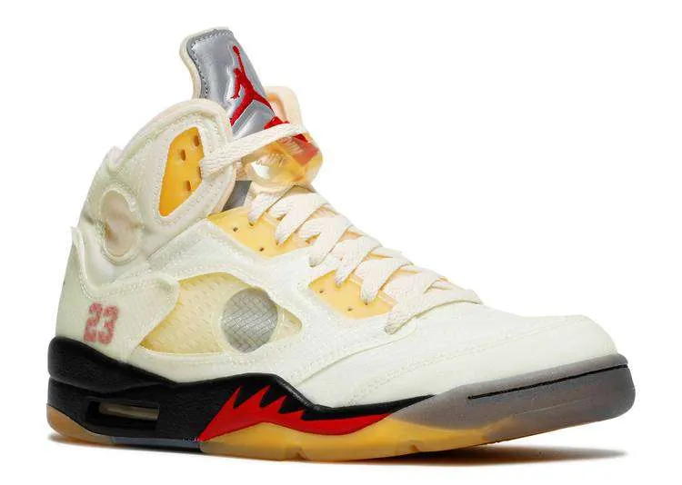 JORDAN RETRO 5 OFF-WHITE 'SAIL' - Imagen 2