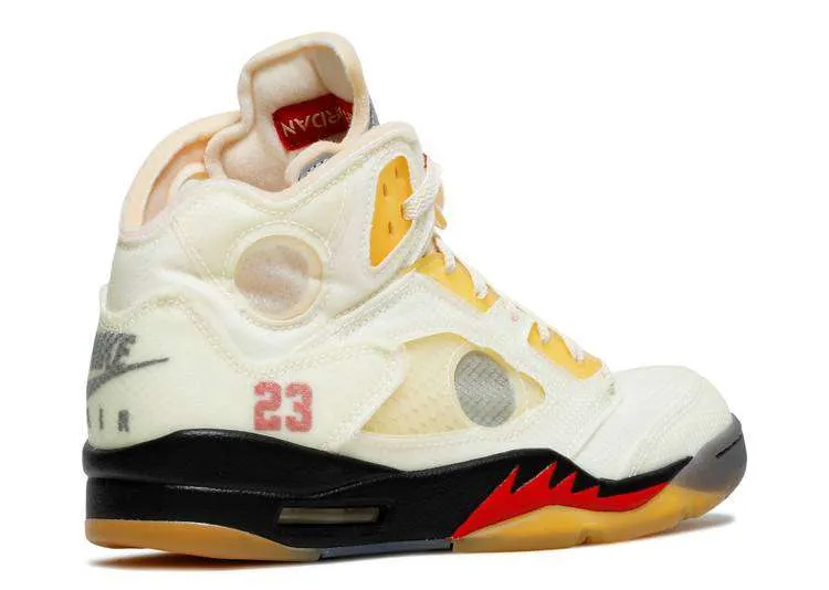 JORDAN RETRO 5 OFF-WHITE 'SAIL' - Imagen 3