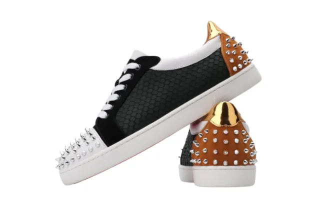 Sneaker Louis Orlato Black With Golden Tail - Imagen 3