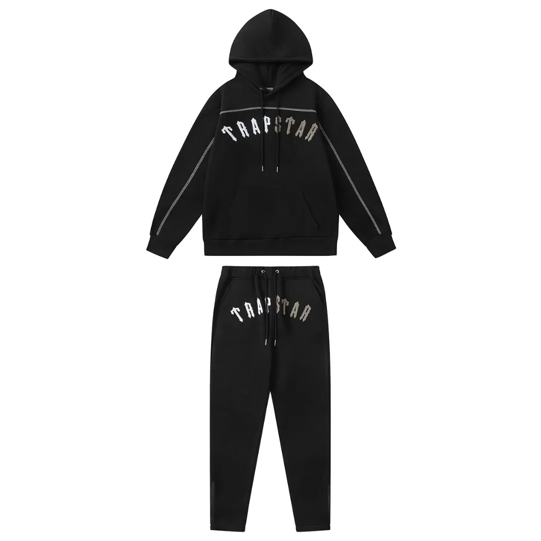 Split Arch Black Tracksuit