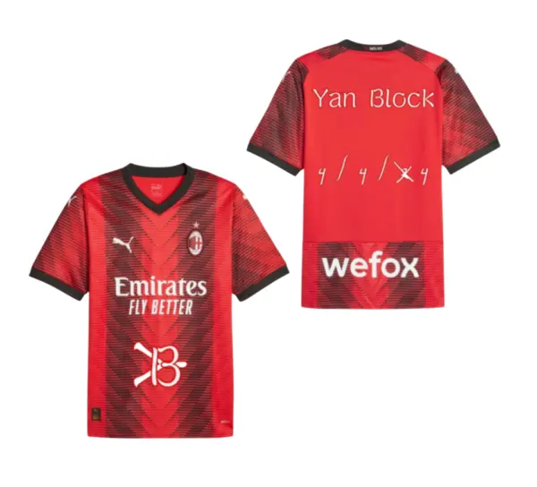 Camiseta Edición Especial AC Milan x Yan Block