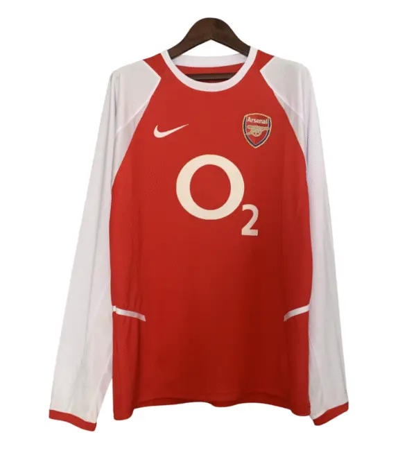 Camiseta Retro Arsenal 02/03 1ª equipación manga larga